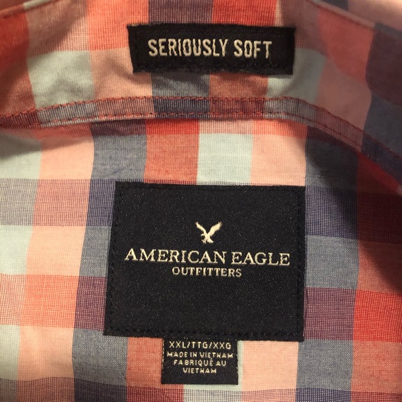 American Eagle long-sleeve check button-up shirt - Picture 4 of 6